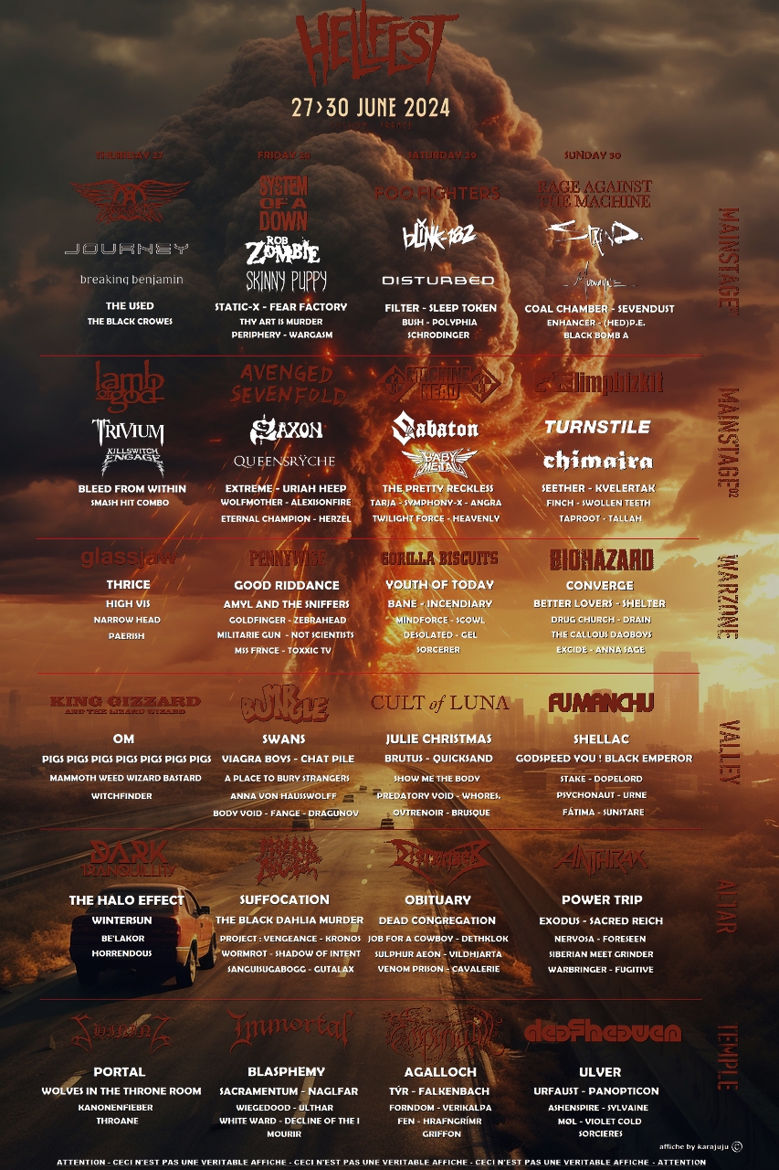 HF 2024 à vos affiches! Hellfest 2024 Hellfest Forum